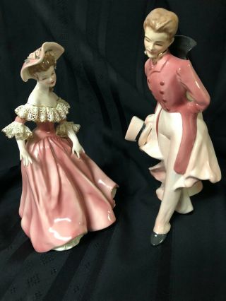 VICTOR AND MUSETTE - VINTAGE FLORENCE CERAMICS FIGURINES 3