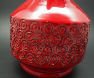 MID CENTURY MODERN RAYMOR ALDO LONDI BITOSSI Italy Red pottery pitcher 4