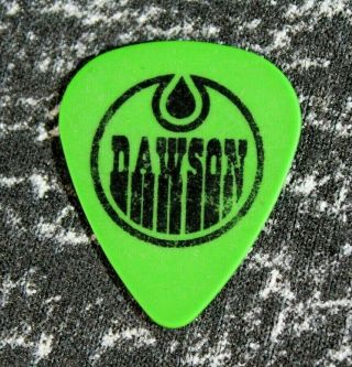 Nickelback // Rob Dawson Guitar Tech Tour Guitar Pick // Green/black