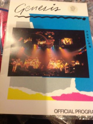 1981 Genesis Abacab Uk Tour Programme Program With Rare Lyric Sheet