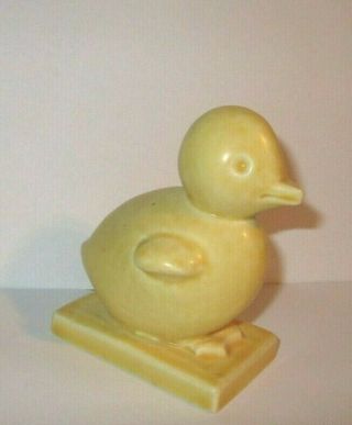 1934 Rookwood Pottery Yellow Duck Figurine Paperweight Figurine 6169 Louise Abel