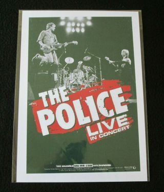 The Police : Live In Concert : A4 Glossy Repo Poster
