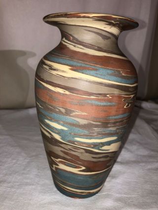 Niloak Mission Swirl Art Pottery Vase - 1st Art Mark - 1910 - 1920s - Arts And Crafts