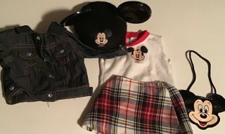 Vintage Disney World Retired Outfit For 18 " American Girl Doll Outfit Only