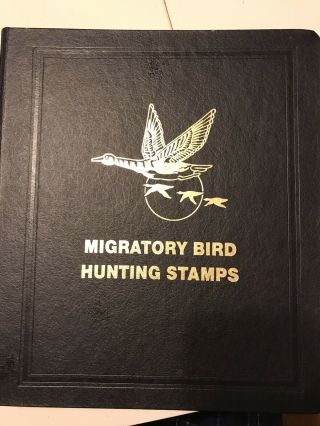 White Ace Migratory Bird Hunting Stamp Album With Binder 1934 - 2016 Ksstamps