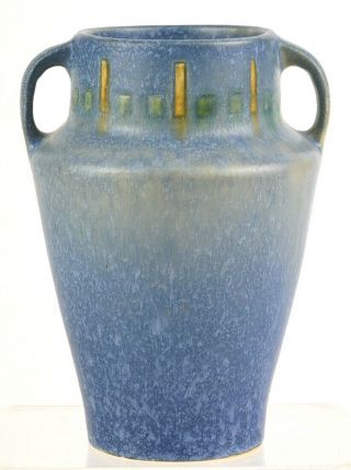 Roseville Pottery Blue Windsor Vase Shape Number 546 - 6 "