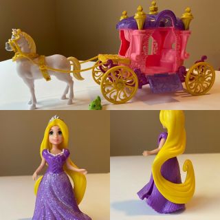 Disney Princess Little Kingdom Magiclip Rapunzel’s Carriage / Maximus,  Pascal