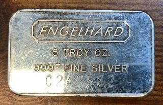 Engelhard 5 Oz Silver Bar