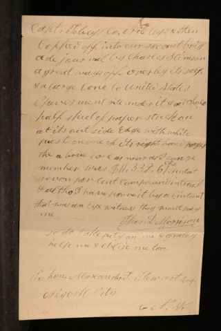NH: Hill 1869 94 Cover,  War of 1812 Pension Letter to Alexander Stewart 3