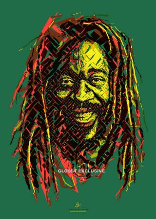 Dennis Brown Reggae Roots Pop Art A4 Glossy Photo Poster 280gsm A4 Size P&p