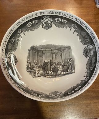 The Philadelphia Bowl By Wedgewood.  Large Size.  Made For Bailey Banks And Biddle
