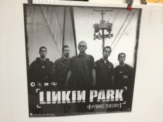Linkin Park " Hybrid Theory " 2 - Sided.  Promo Poster Flat 12x12