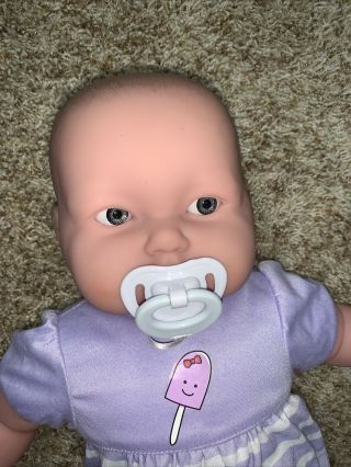 Big 19 " Chubby Berenguer Cuddly Baby Doll With Pacifier And Outfit