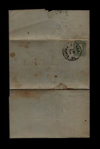 1864 Plains Of Dura,  Ga - Confederate Civil War Letter Sc 11 A&d Green Cancel