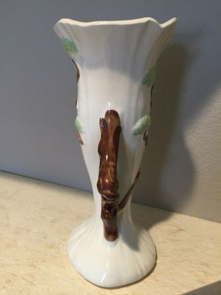Roseville Art Pottery White Ming Tree Vase 584 - 12 2