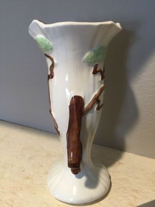 Roseville Art Pottery White Ming Tree Vase 584 - 12 4