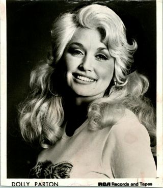 Rare 1978 Dolly Parton Rca Promo Photo Head Shot 8 " X 10 "