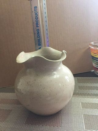 Large Vase Wj Gordy Signed Art Pottery Vase,  Cartersville Ga