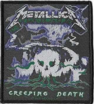 Official Merch Woven Sew - On Patch Heavy Metal Rock Metallica Creeping Death
