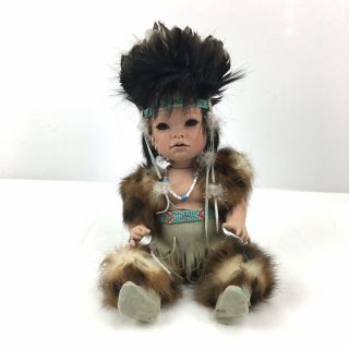 Norma Kunz Native American Porcelain Doll 1 of 100 2
