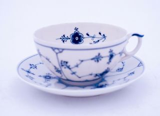 Unusual Cup & Saucer 315 - Blue Fluted Royal Copenhagen - 1st Quality