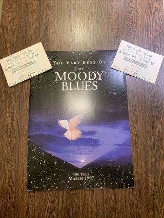 The Moody Blues Tickets Signed Tour Program 1997