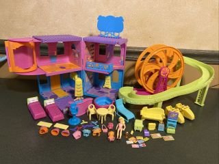 Fashion Polly Pocket Relaxin Resort Roller Coaster Hotel Playset & Accessories