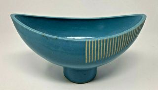 Mid Century Modern Ceramic Footed Bowl
