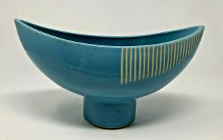 Mid Century Modern Ceramic Footed Bowl 2