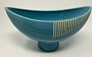 Mid Century Modern Ceramic Footed Bowl 6