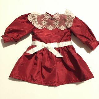 American Girl Doll Samantha Christmas Dress Historical Pleasant Company (a35 - 07)