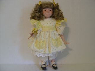 Ashton - Drake Sunshine And Lollipops Dianna Effner Doll With Paperwork And Stand