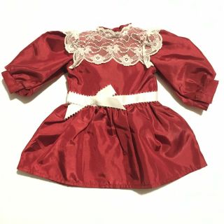 American Girl Doll Samantha Christmas Dress Historical Pleasant Company (a37 - 23)