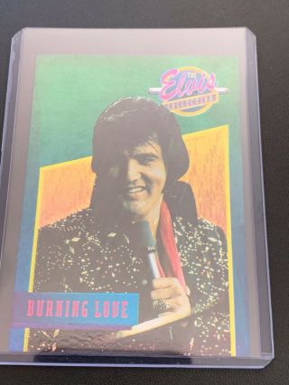 1992 Elvis Burning Love Foil Card / The River Group / Direct From Memphis