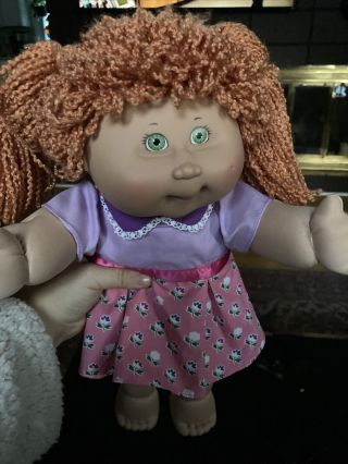 2006 Appalachian Artworks Cabbage Patch Kids 16 " Girl Doll Red Hair Green Eyes