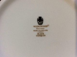 Wedgwood Black Tonquin bone china 8 1/2 
