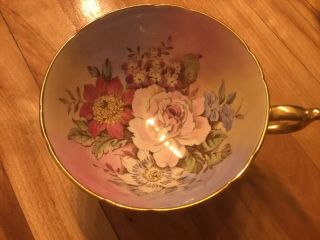 Tea Cup Only Paragon Light Blue Rose Flowers Teacup England Fine Bone China
