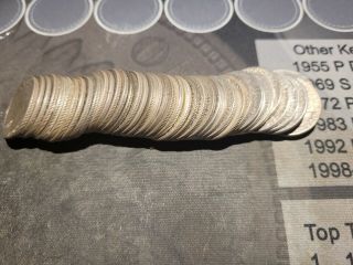 Roll Of 40 Washington Silver Quarter 25c 90 Silver Coins $10 Face Value