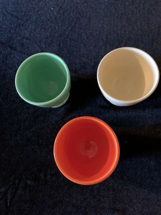 Vintage Fiestaware Egg Cups Six Colors 2