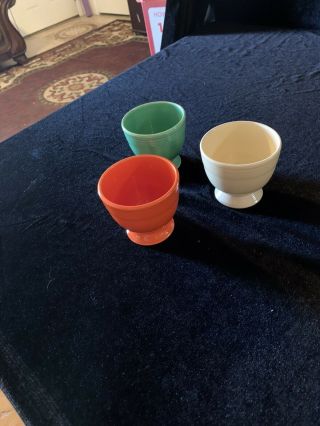 Vintage Fiestaware Egg Cups Six Colors 3