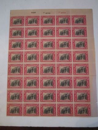 Mnh 1929 U.  S.  Stamp Scott 651 Stamp Sheet Of 40 - George Rogers Clarke