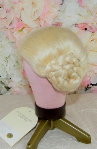 Vintage Stock Mohair Doll Wig Size 12 - 13 Lucia Wee Three Blonde
