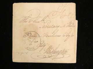 Va Norfolk 1805 Stampless Cover Unlisted Inverted 1,  To Jefferson 