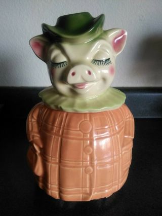 Shawnee Winnie Pig 61 Cookie Jar & Piggy Bank Vintage 40 