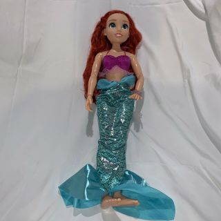 Disney Princess Ariel Doll My Size 32 " Tall Playdate Ariel Doll With Long.