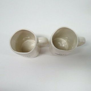 Rae Dunn Set of 2 Coffee Cups Tea Mugs RARE Chirp,  Nest Set 2