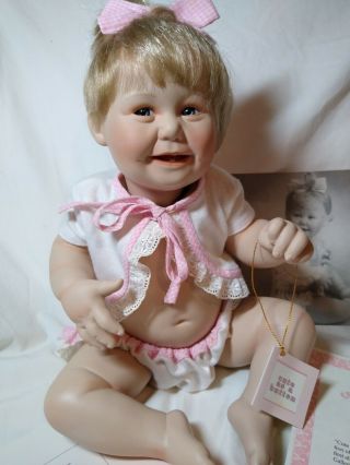 Ashton Drake Galleries Porcelain Doll Cute As A Button 1993 Numbered Ca 1223
