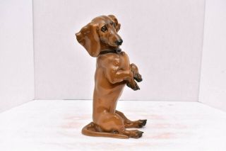Rosenthal Germany Lg Begging Dachshund Dog Statue Prof.  Theodor Karner Figurine