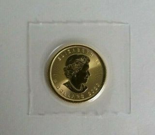 2020 Canada Gold Maple Leaf 1/10 Oz $5 Bu Coin Bullion