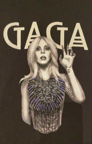 Lady Gaga Xl Men’s Black Tee Shirt
